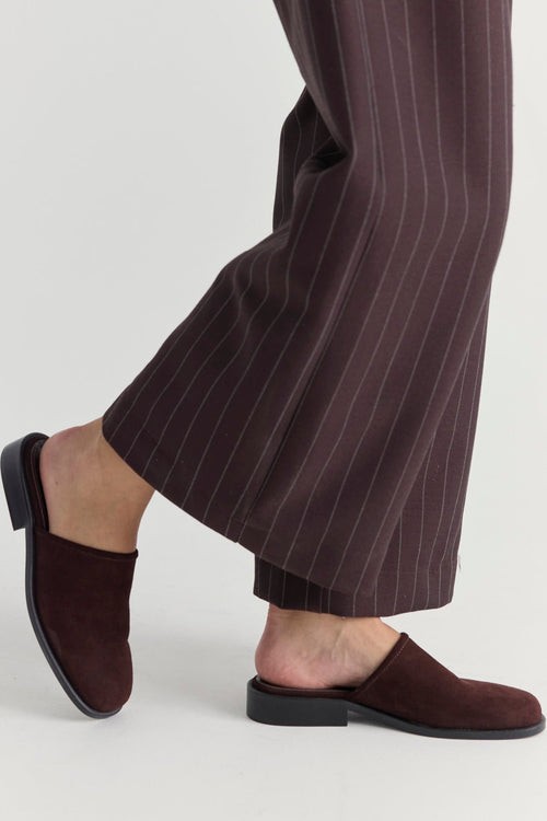 Millie Mule Chocolate Suede