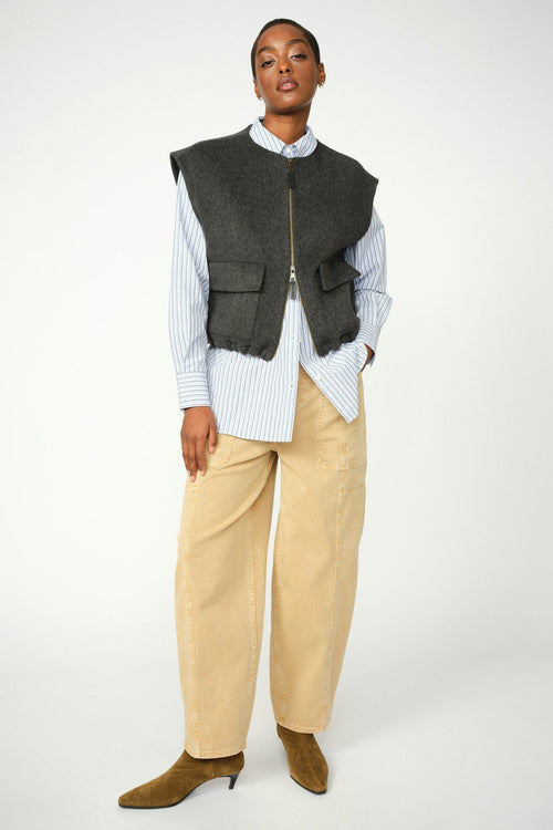 Elise Loisa Wool Vest Phantom