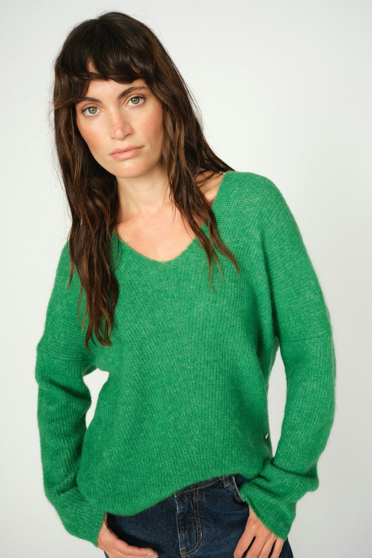 Thora V-Neck Knit Amazon