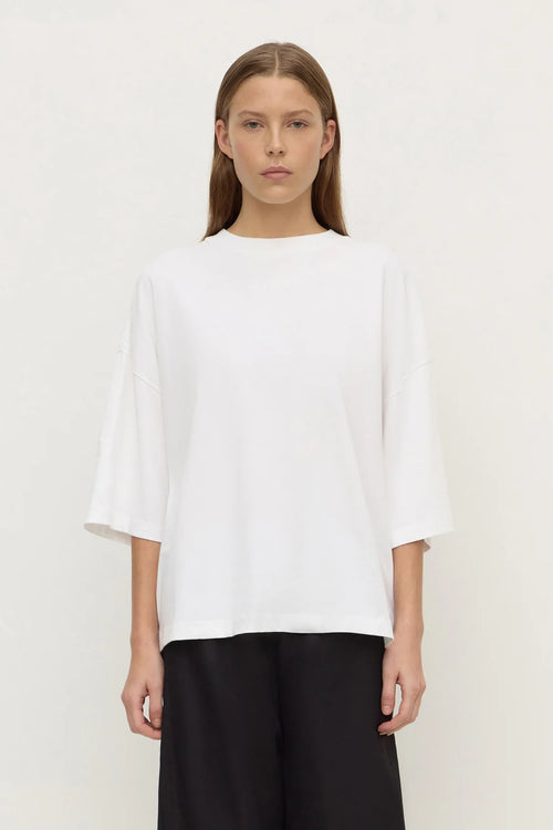 Max Cotton Oversized Tee White