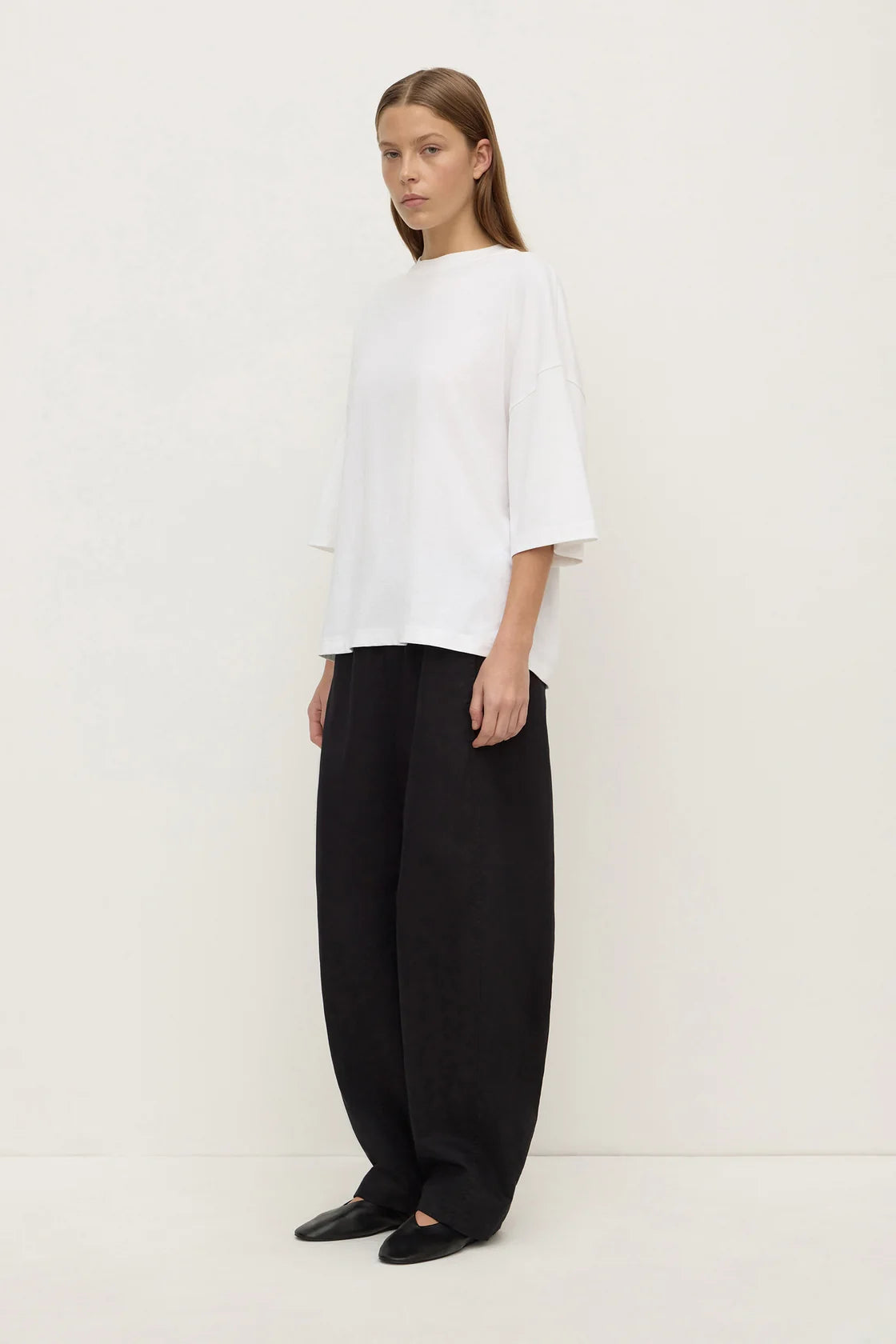 Max Cotton Oversized Tee White