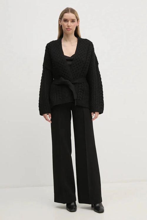 Ersa Knit Cardi Black