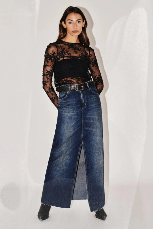 Darcy Maxi Skirt Gold Mine
