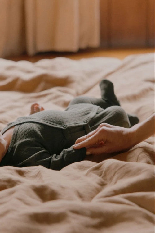 Merino Pointelle Kimono Stretch & Grow Thyme