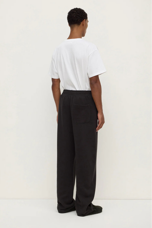 Newport Fleece Trackpant Washed Black