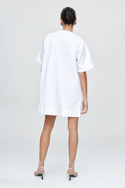 Patch Pocket Dress Blanc