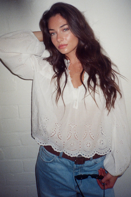 Darling Voile Blouse White