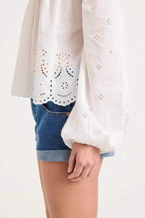 Darling Voile Blouse White