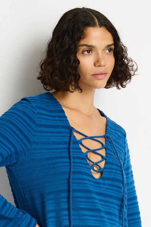 Horizon Lace Up Dress Arctic