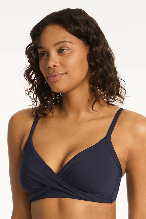 Twist Front DD/E Cup Bra Night Sky