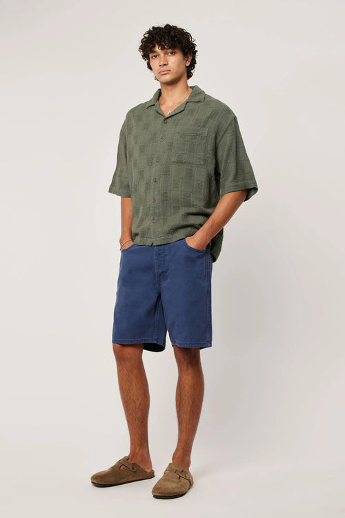 Wisteria Bowling Shirt Thyme