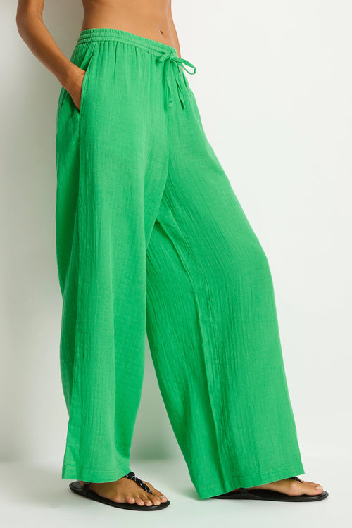 Sunset Beach Pant Kelly Green