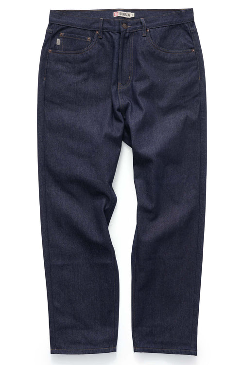 Emb 5 Pocket Standard Jean Raw Indigo