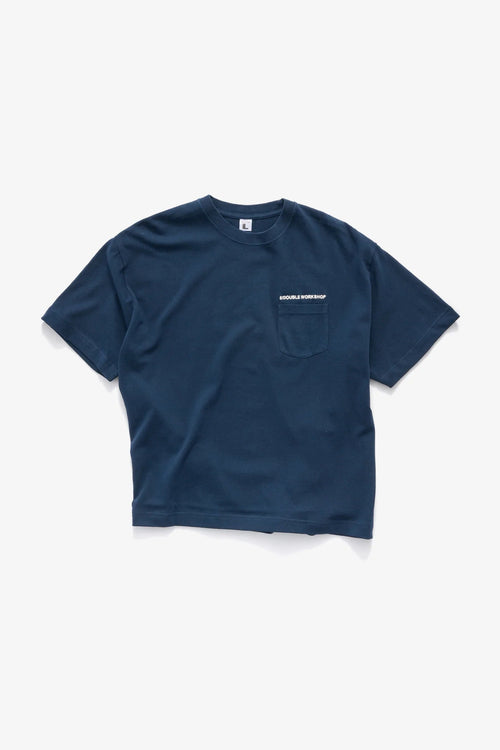 Country Text Heavy Weight T-Shirt Navy