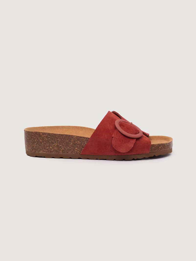 Nice Things Bio Wedge Split Leather Terracotta