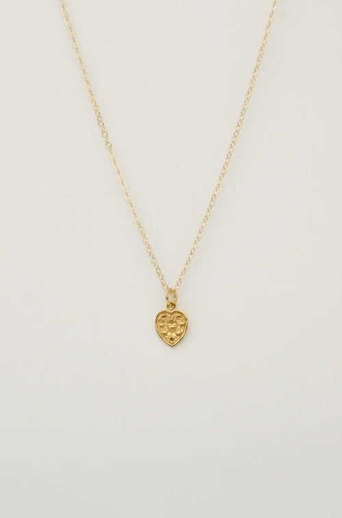 Charlotte Penman Sacred Heart Necklace Gold