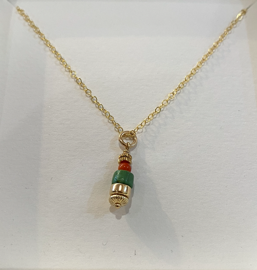 Charlotte Penman Talamanca Necklace Turquoise & Coral