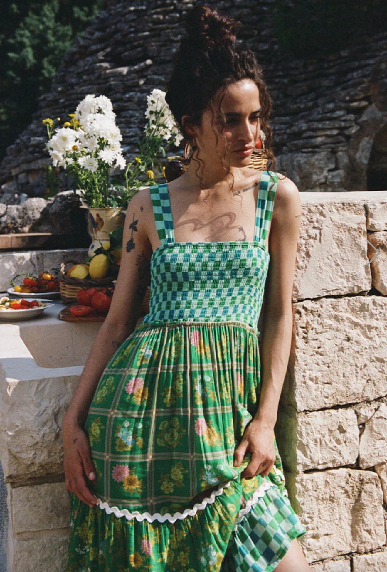 Flora Strappy Maxi Dress Citrus