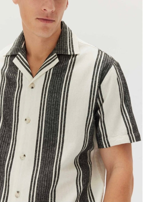 Tuscany Linen Stripe SS Shirt