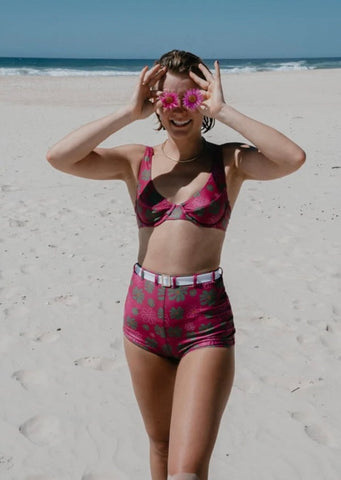 Sunset Pop Azzura Bikini Top