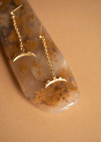 925 Lunette Birth Stone Necklace July Gold