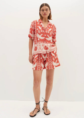 Morrison Etoile Linen Midi Dress Print