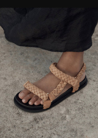 Ankle Wrap Sandal Black