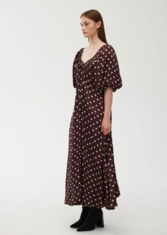 Erin Dress Abstract Bloom