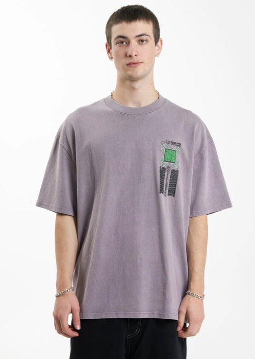 Vibration Box Fit Oversize Tee Mineral Gray