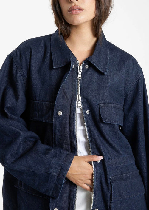 Meg Jacket Raw Indigo