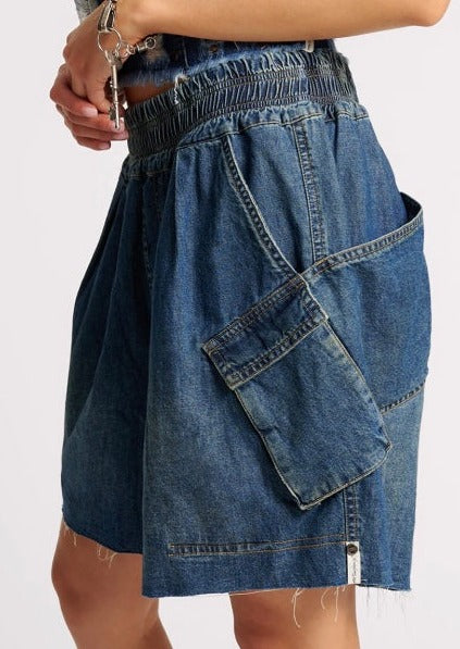 One Teaspoon Parachute Shorts Used Blue