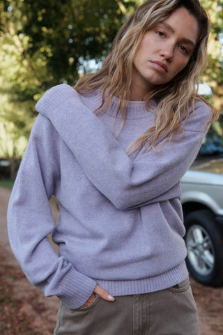 Womens Stacked Fleece Grey MRL/WHT