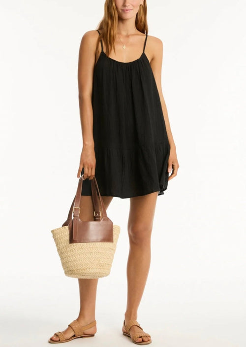 Sunset Short Sundress Black