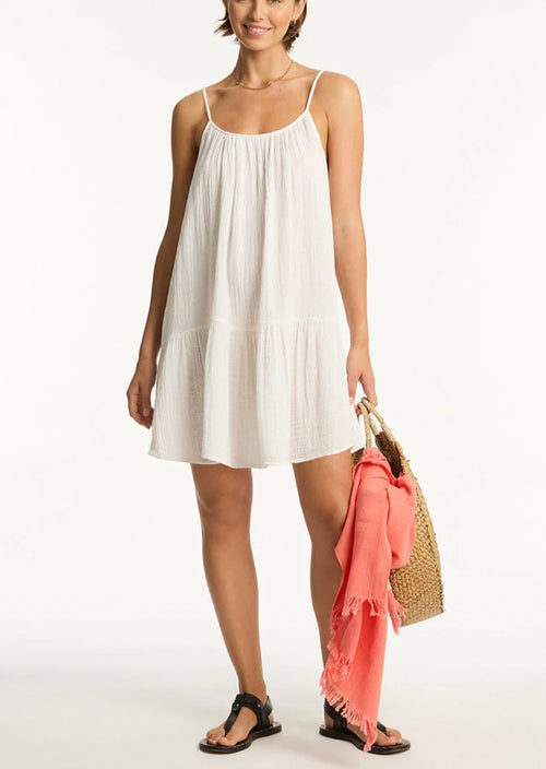 Sunset Short Sundress White