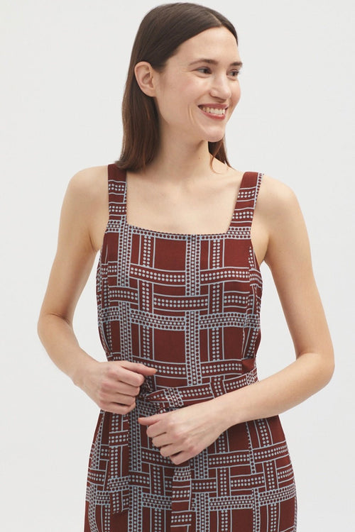 Dot Ribbon Print Dress