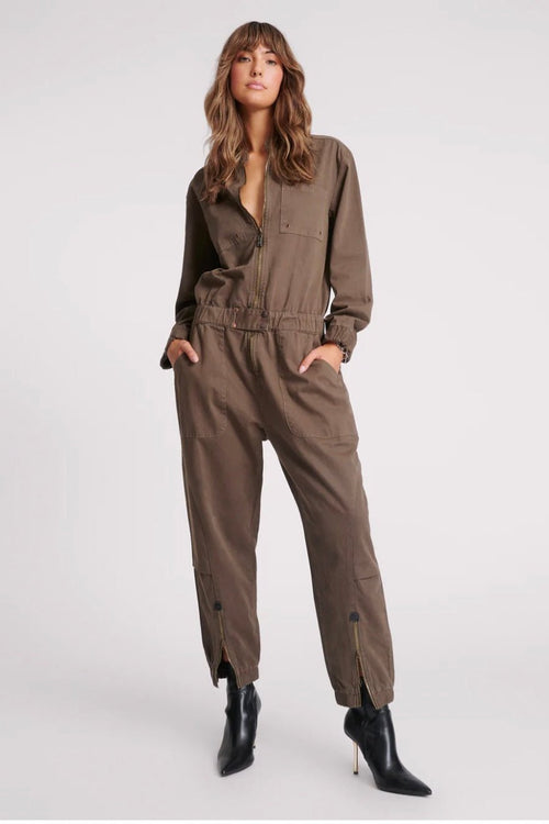 Romance Jumpsuit Dark Khaki