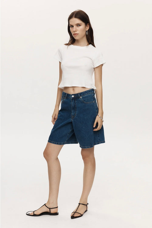 Marle Relaxed Jean Short Heritage Blue