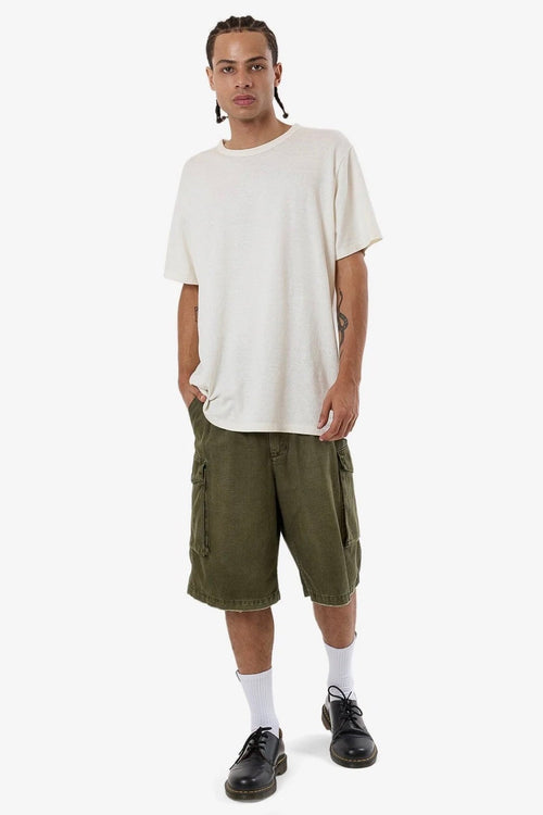 Issued Big Slacker Cargo Short Grape Leaf