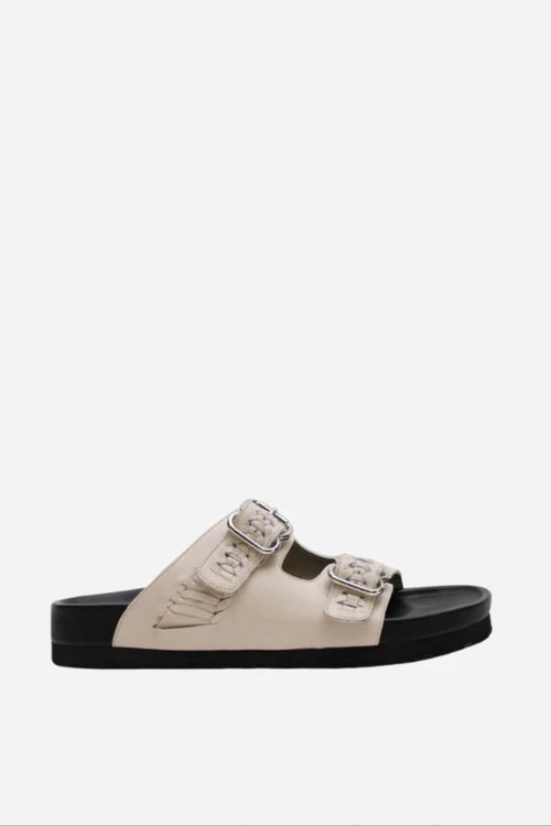 Woven Buckle Slide Cream