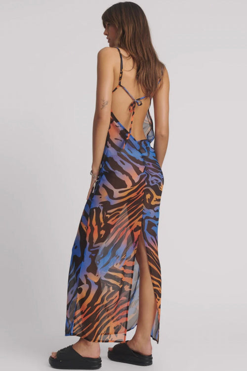 Tropical Jagger Slip Dress Multi