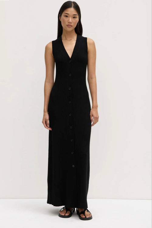 Kyra Knit Midi Dress Black