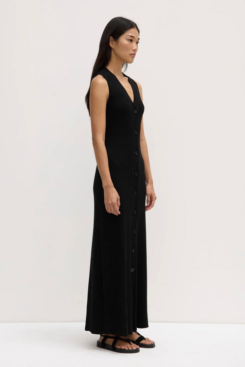 Kyra Knit Midi Dress Black