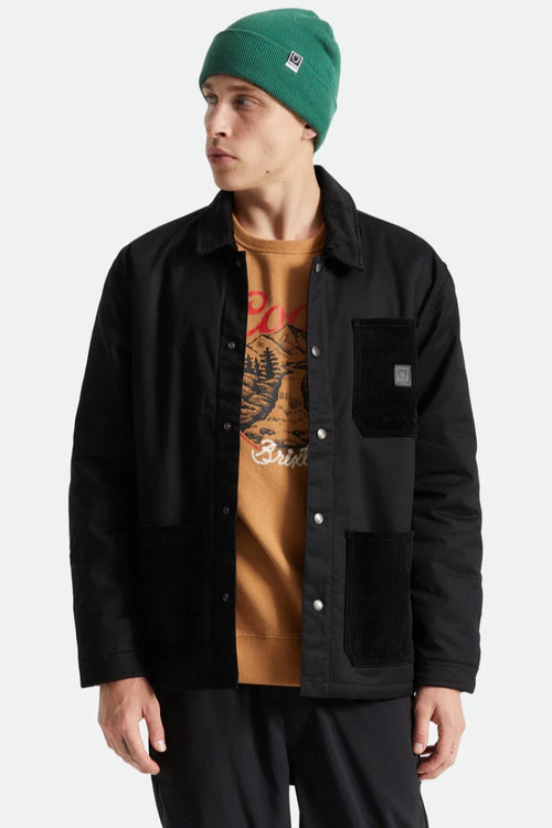 Survey x Lined Chore Coat / Black