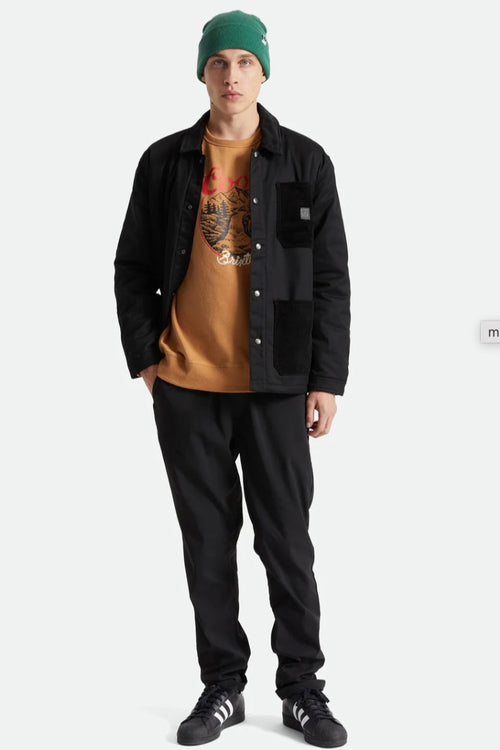 Survey x Lined Chore Coat / Black