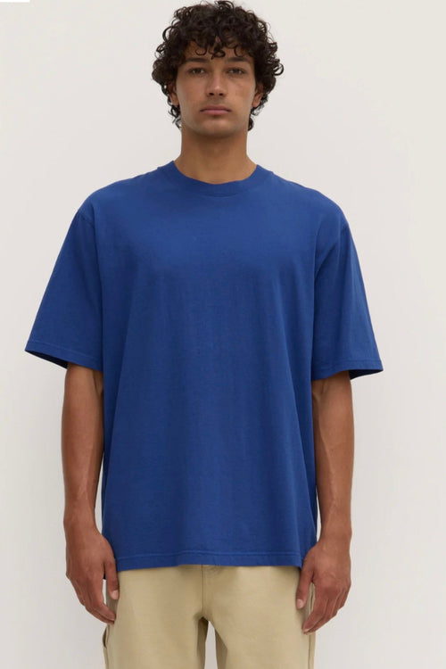 Knox Organic Oversized Tee Ultramarine