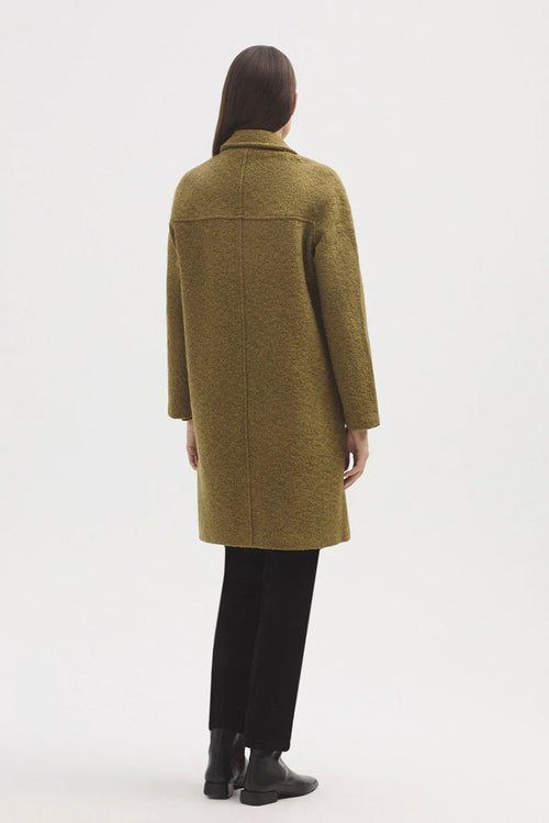Boucle Wool Coat Light Khaki