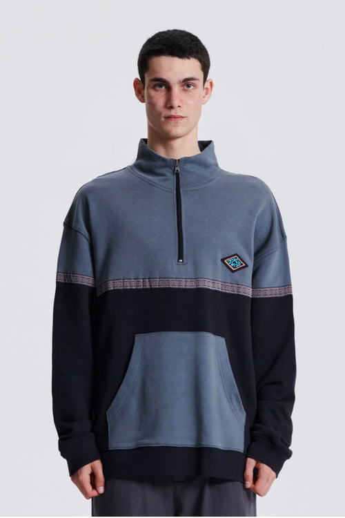 Mondo 1/4 Zip Fleece Blue