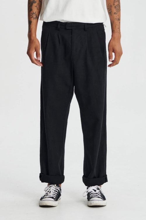 Harro Linen Pant Black