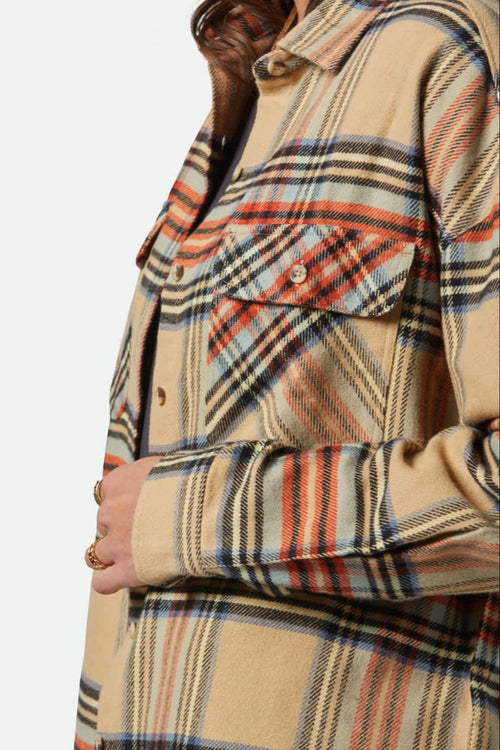 Bowery W Classic Flannel Sand/ Burnt Brick/ Black Plaid