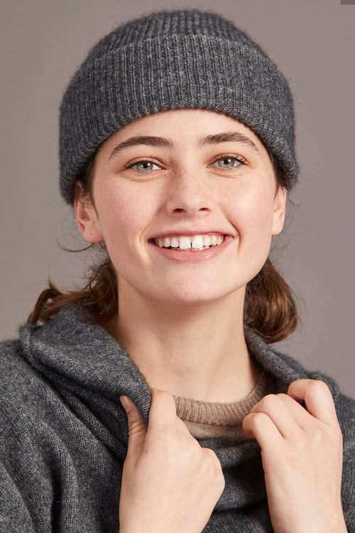 Possum Merino Silk Fine Rib Hat Spice